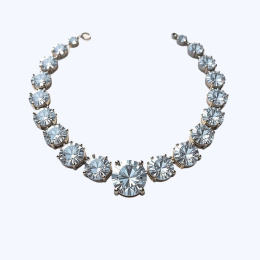 Колье Orféa из серебра с феанитами с позолотой